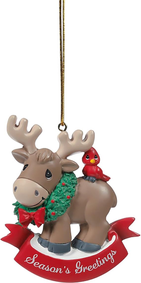 Precious Moments Seasons Greetings Hand-Painted Resin Ornament 241425
