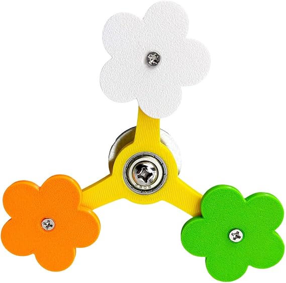 Interaction Rotating Flower Windmill Bird Exercise Toy for Mental Stimulation Nature Instincts Parrots Activity Toy Bird Activity Rotating Wheel