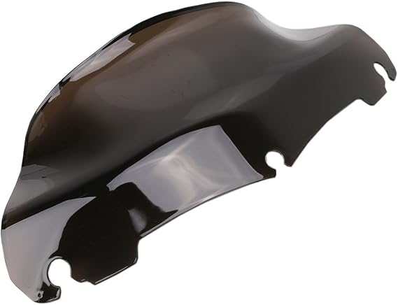 9" Wave Windshield Windscreen for Harley Touring Street Glide Electra Glide Ultra Limited FLHT FLHTC FLHX 2014-2024 Smoked Dark Motorcycle Windshield