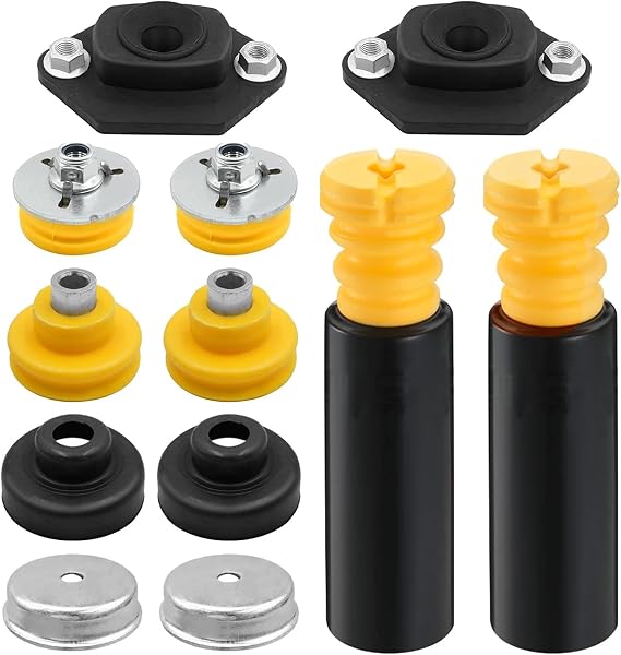 Rear Shock Mount, Bump Stop & Dust Boot Set Compatible with BMW E82 E87 E88 E90 E92 128i 135i 323i 325xi 328i 328xi 330i 335i 335d Replaces 33506767010 33526768544 33536767334 33506771738