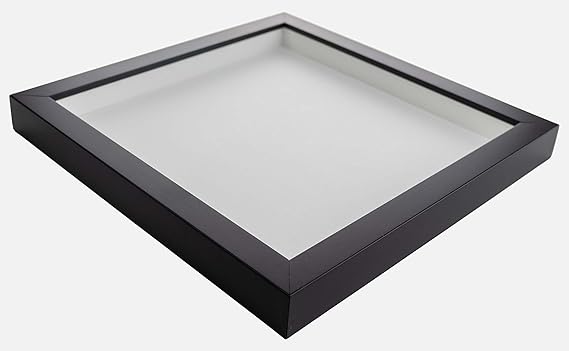 15x10 Shadow Box Frame Black | 2 Inches Deep Shadowbox with 1 3/4 Inch Usable Depth | UV Resistant Acrylic Front, Acid Free Backing, and Hanging Hardware | Whittaker Picture Frame Style