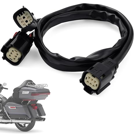 PBYMT Tour Luggage Pack Quick Disconnect Wiring Harnesses, Plug and Play Power tap Harnesses Fit for Harley Touring Road Glide, Road King, Street Glide, Electra Glide Standard and Select CVO 2014-2024