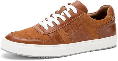 JITAI Mens Fashion Sneakers Shoes Lightweight Fashion Shoes with Wingtip Brogue & Lace-up Design Casual Business Shoes