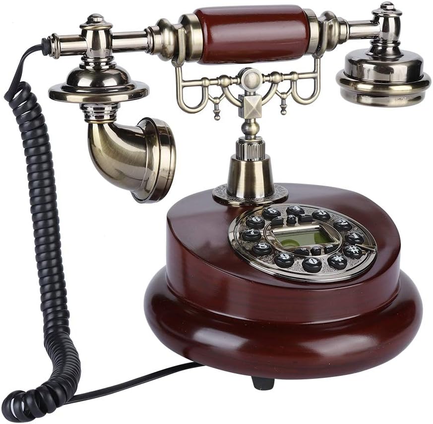Vintage Phone, Antique Rotary Phone, Retro Vintage Corded Phone, FSKDTMF Landline, Power Telephone Line, Hotel, Office, Home