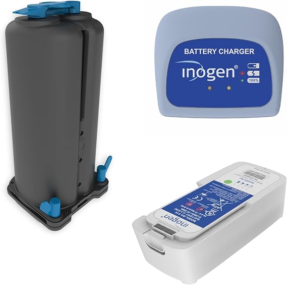 Inogen One G5/Rove 6 Essential Bundle Extended (16-Cell) Battery, External Battery Charger & Replacement Column Pair