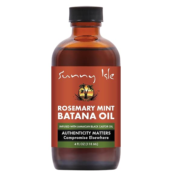 Sunny Isle Rosemary Mint Batana Oil 4oz | Hair & Scalp