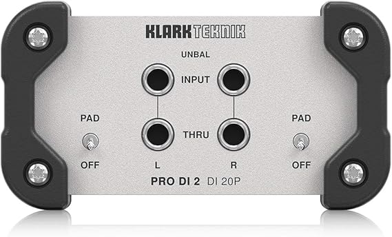 Klark Teknik PRO DI 2 DI 20P Passive Stereo DI Box with Midas Transformer and Extended Dynamic Range