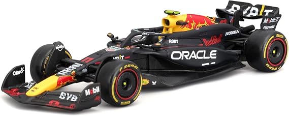 Bburago - Red Bull Racing RB20 Sergio Perez #11 2024 - Realistic 1:43 Scale Model Car, Driven by Sergio Perez, Official Red Bull Licence, Recommended Age 3+ Years
