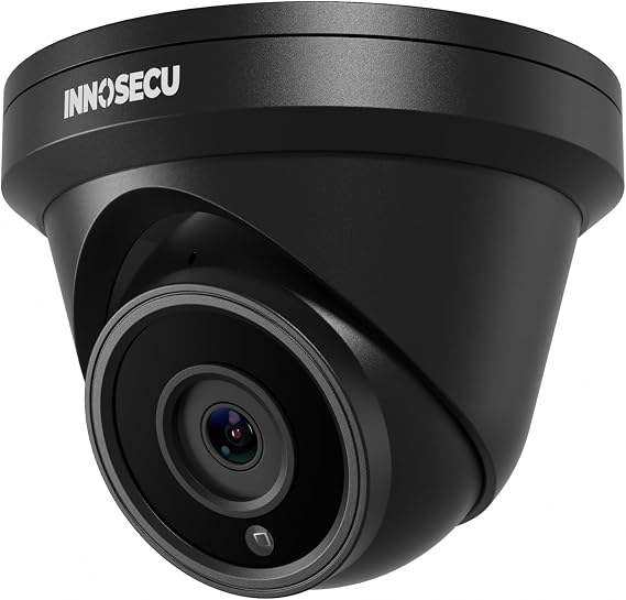 8MP 4K Turret PoE Camera, Surveillance IP Security Camera, Outdoor Waterproof IP67, Built-in Mic, 2.8mm Lens Wide Angle 110, Face Detection, Human/Vehicle Detection, IND8BR93A-B (Black)