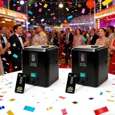 2PCS, 350W Cold Effect Machine Include 10pcs Consumables, Wedding Lights Effect for Wedding Party Outdoor Event Church DJ Show