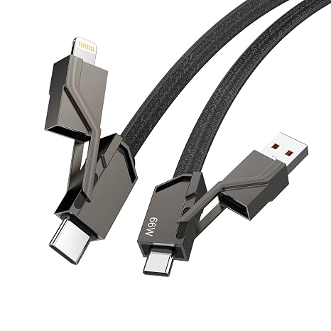 66W Multi 4-in-1 USB Universal Phone Fast Charging Cable