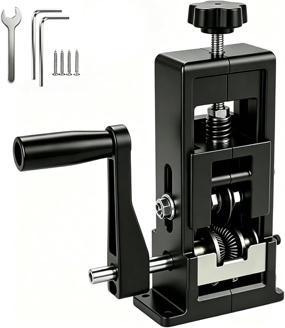 Wire Stripping Machine 1-25mm, Hand Crank or Drill Powered Cable Stripper
