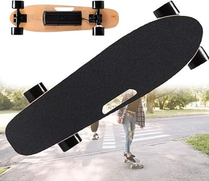 Electric Skateboard with Remote, 350W Brushless Motor, 22km Top Speed, Electric Longboard for Adults  Teens, 3 Speed Gears Adjustable