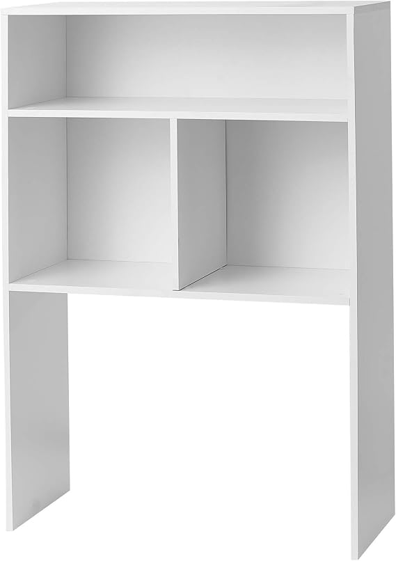 Yak About It Extra Depth Cube Dorm Desk Bookshelf - White