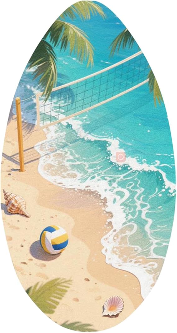 predolo Wooden Skimboard, with High Gloss Coating, Beach Sand Board, Skim Board for Beach Surfing, 30 Inch