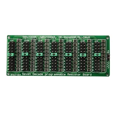 Ximimark 1PCS 1R - 9999999R Seven Decade Programmable Resistor Board Step 1R 1% 12 Watt
