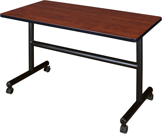 Kobe 48" Flip Top Mobile Training Table- Cherry