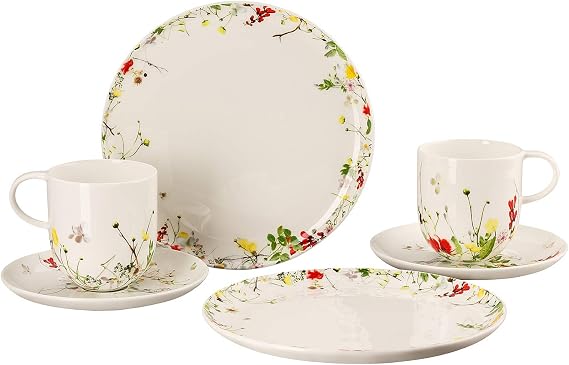Rosenthal Brillance Fleurs Sauvages Coup Mug Set of 6