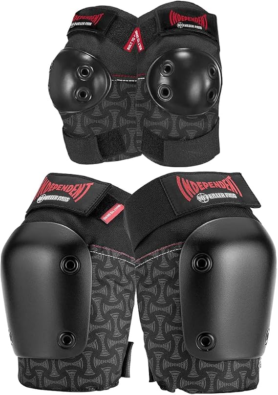 187 Killer Pads Skateboarding Knee Pads & Elbow Pads Combo Pack, Independent, Large/X-Large