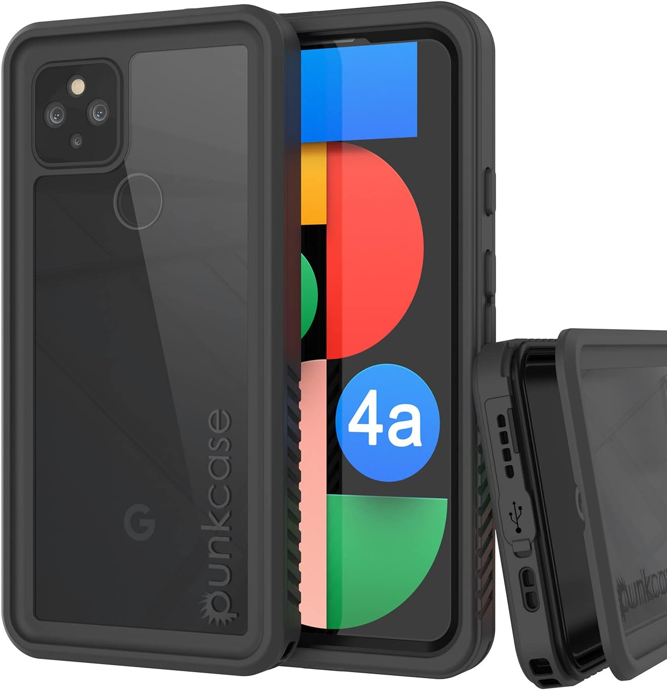 Punkcase Pixel 4a 5G Waterproof Case [Extreme Series] [Slim Fit] [IP68 Certified] [Shockproof] [Dirtproof] [Snowproof] Armor Cover for Google Pixel 4a 5G 6.2 2020 [Black]