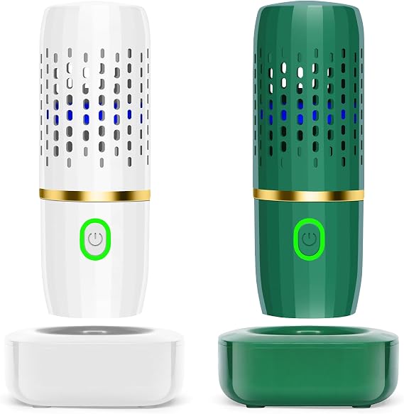Cudinham Fruit and Vegetable Purifier Washing Machine Capsule Shape Cleaner Disinfection Machine OH-ion Purification Technology for Cleaning Fruits and Vegetables Rice Meat, White+Green