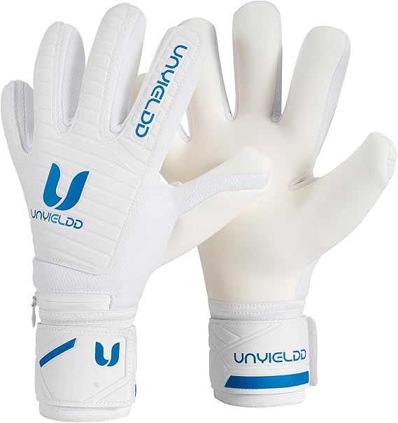 Score Goalkeeper Gloves for Adult & Youth, Professional Goalie Gloves with 4mm + 3mm Latex Palm for Superior Grip, Breathable Negative Cut & Adjustable Wrist Strap