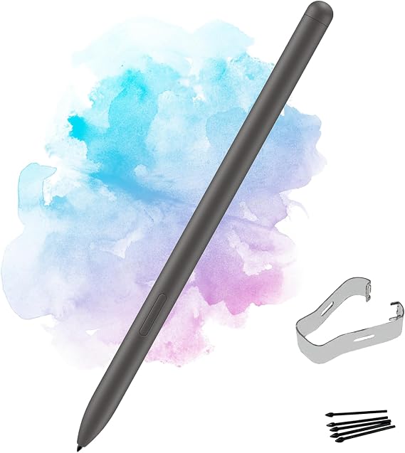 Galaxy Tab S9 FE S Pen Ersatz(Ohne Bluetooth)für Samsung Tab S9 Fe Stift für Samsung Galaxy Tab S9 FE Tab S9 FE+ Tab S9 FE Plus Eingabestift mit kostenlosen Spitzen/Federn (Grau)