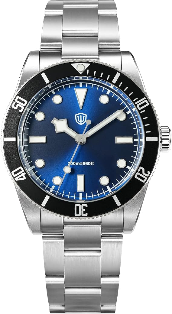 watchdives Quartz Watches WD7922 BB54 Men's Watch 37mm Sapphire Glass Luxury Wrist Watch 20Bar Diving Watches for Men