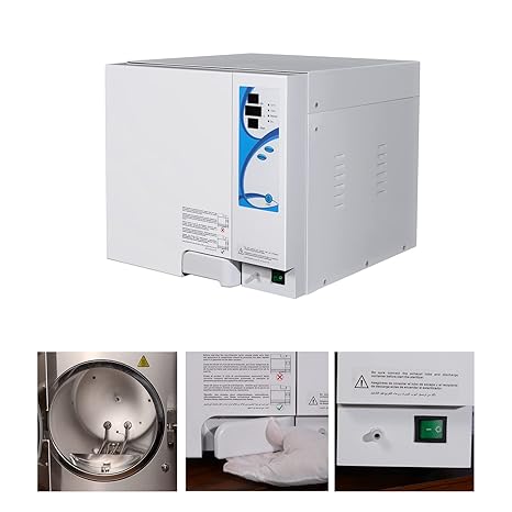 18L/23L Portable Stainless Steel Steam Sterilizer Class N High Pressure Lab Autoclave Equipment with LCD Display (23L)