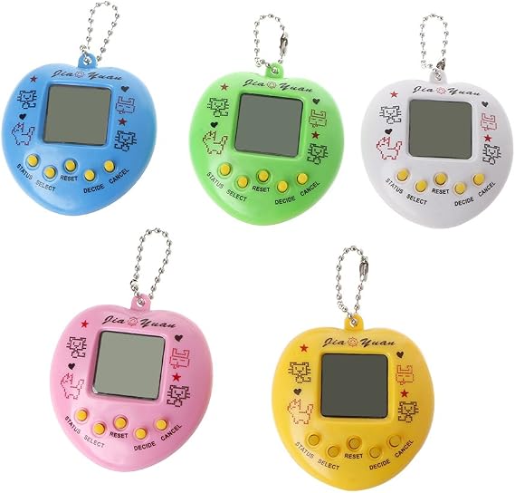 Digital Game Keychain Nostalgic Virtual Digital Pet Retro Handheld Electronic Machine With Keychain Consoles