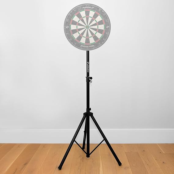 Pinpoint Dartboard Stand [Stand Only] - Darts Accessories | Portable & Adjustable Height Dartboard Stand | Includes Instructions