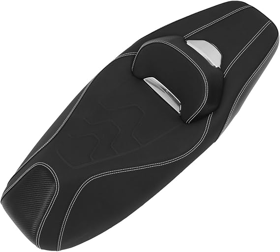 Tbest Motorcycle One Piece Seat Replacement Comfortable Shock Absorption Rider Passenger Seat Cushion for ADV160 ADV 160 2021 2022 2023 2024 Models Black