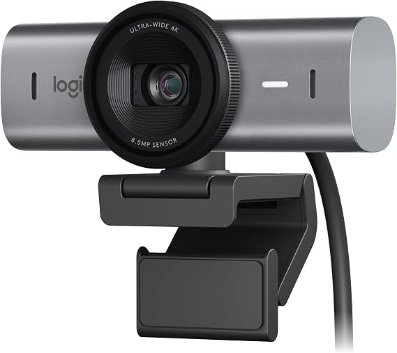 Logitech MX Brio Ultra HD 4K Webcam Collaboration and Streaming - Graphite