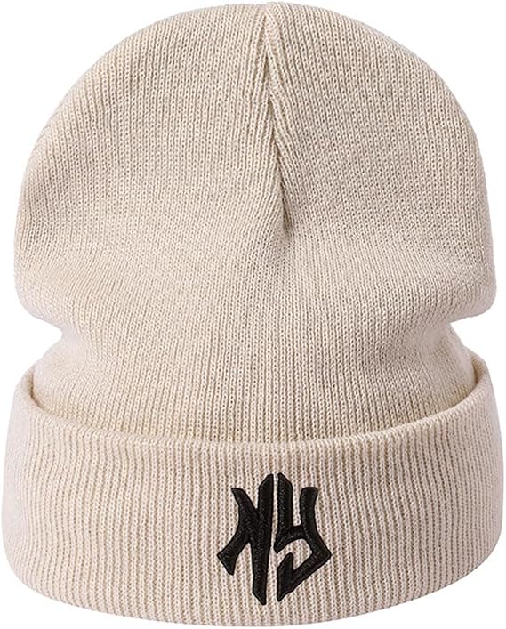 Cute Anime Beanie Hat Unisex Knitted Beanie, Embroidery Knit Hats for Men Women Winter Hats Beanie Skull Cap