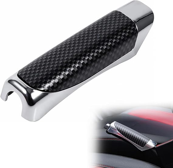 Handbrake Cover, Universal Handbrake Grips Protector, Car Handbrake Cover Decorative Cap, Comfortable ABS Interior Trim Compatible With Most Vehicles