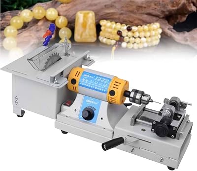 750w Jewelry Lapidary Saw, Lapidary Saw Gemstone Polishing Grinding Machine with Flexible Shaft, 800-10000rMin, for Cutting, Grinding, Drilling, Angle Adjustable,MachinePolishingKit