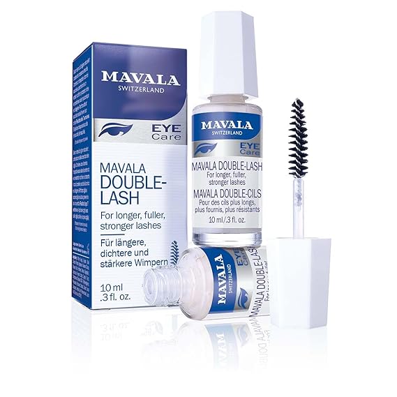 Mavala Double Lash Nutritive Eyelash Serum for the Appearance of Longer Lashes, Natural Looking, Denser Lashes + Eyebrows, 0.3 Ounce Bottle (1 Pack)