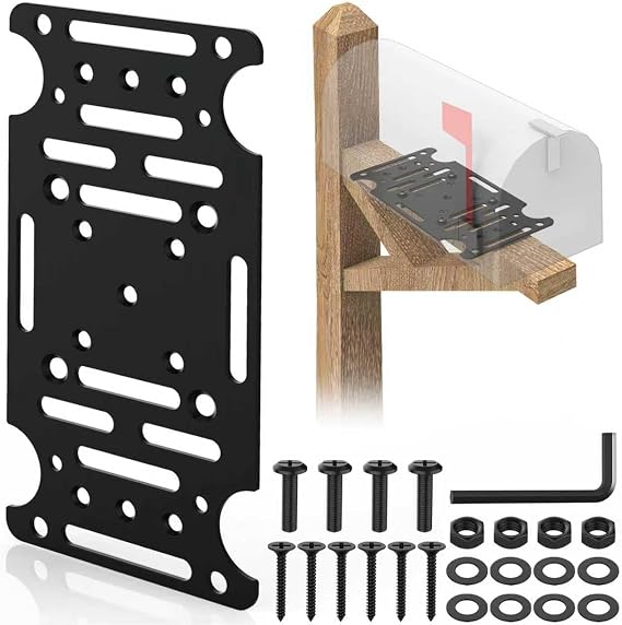 Mailbox Mounting Bracket | Heavy-Duty Plate for Post Mount Mailboxes Compatible with Mail Boss, Architectural MAILBOXES, Gibraltar, hykolity, adoorn