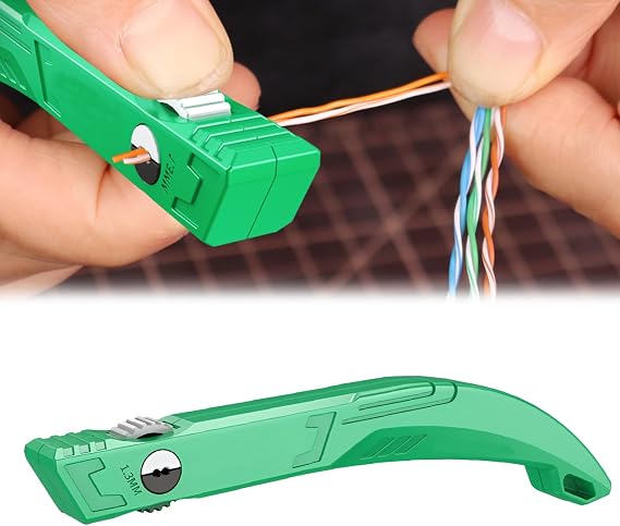 Wire Straightener & Untwist Tool for 1.3mm Crystal Network Cables Efficient Cable Comb and Wires Pair Separator