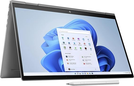 HP Envy x360 2-in-1 Laptop 2024 15.6 FHD 1920 x 1080 Touchscreen, Intel Core Ultra 7 155U, 12-core, Intel Graphics, 32GB DDR5, 4TB SSD, Backlit Keyboard, Thunderbolt 4, Wi-Fi 6E, Windows 10 Home