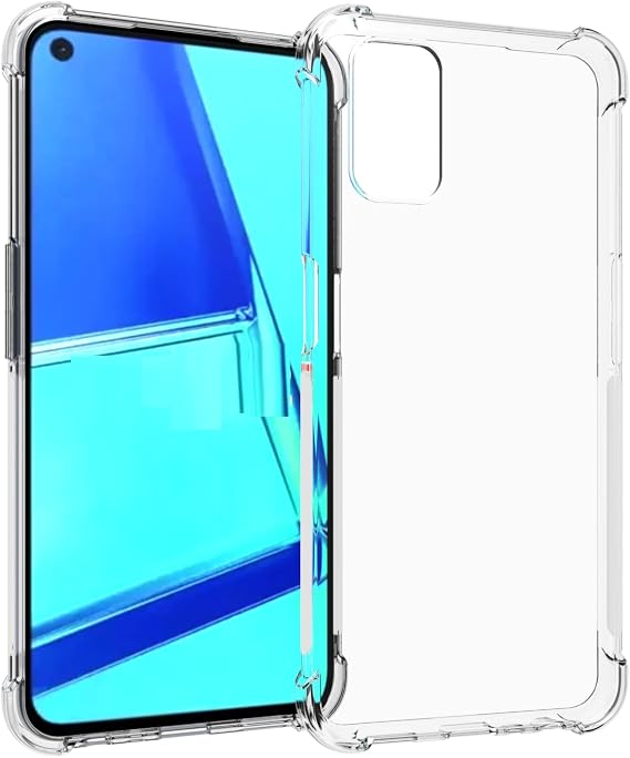 USTIYA Case for Oppo A72 Case/Oppo A92 Clear Crystal TPU Four Corners Protect Camera Protective Cover Transparent Soft Phone Case