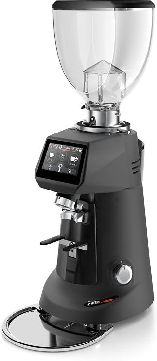 Fiorenzato F83 E Sense Commercial Dark-T Burrs Coffee Grinder, Digital Touch Display, Black