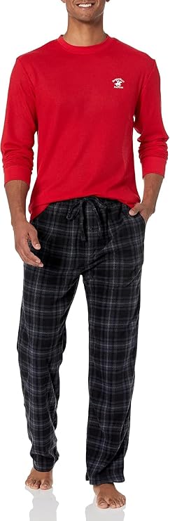 Beverly Hills Polo Club Men's Beverly Hills Polo Polar Fleece Set W/Ls Thermal Top