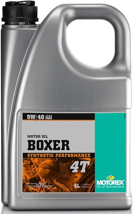 Motorex Oil Motorbike Boxer 4T SAE 5W40 IN Canister 4L