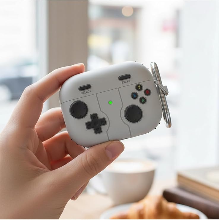 Galaxy Buds 3 Pro Kılıf Retro GamePad Gri, 87005670