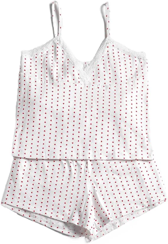 Sexy Two Piece Outfits for Women Summer Clothes Tank Top Camis and Shorts Bottoms Sleepwear Women Pajamas Set