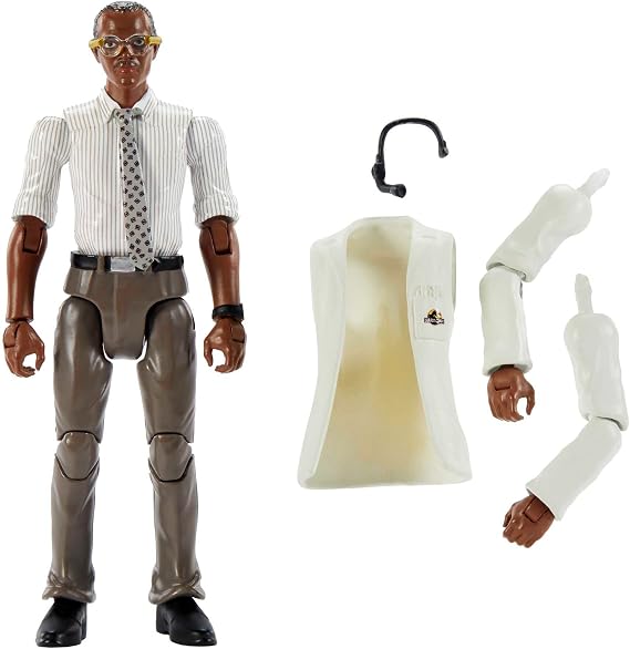 Mattel Jurassic World Jurassic Park Hammond Collection Character Action Figure, Ray Arnold Articulated Collectible Toy in 3.75-inch Scale