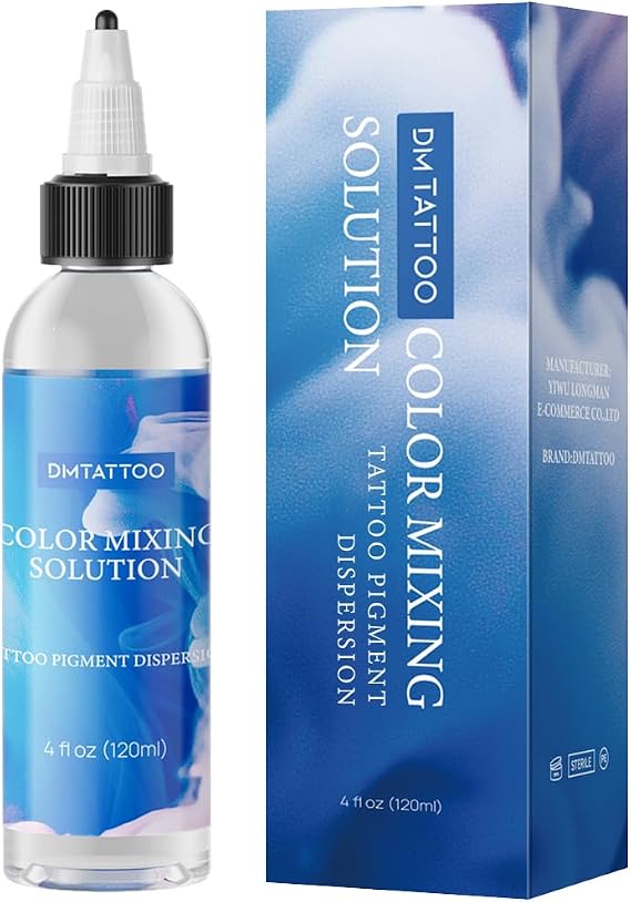 Color Mixing Solution, Premium Shading Solution Tattoo for Artists, Purest Hospital-Grade Water for Soothing Quality and Visible Smoothness