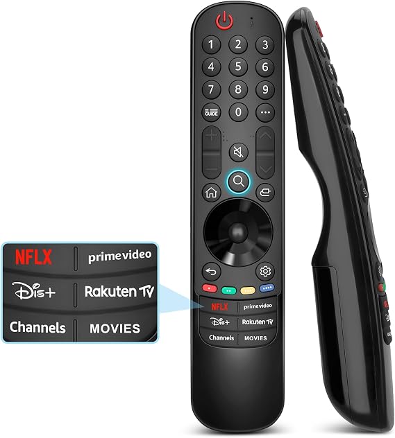 Replacement for LG TV Remote Control, Compatible with All LG Smart TVs, Universal for Magic Control MR24GA MR23GA MR22GN MR21GA