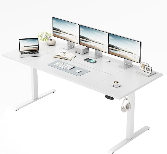Klicelor Height Adjustable Electric Desk, 2 Memory Buttons, 120x80cm